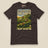 It's Just Over the Brow T-Shirt in Brown, laid flat, front view