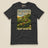 It's Just Over the Brow T-Shirt in Dark Grey, laid flat, front view