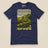 It's Just Over the Brow T-Shirt in Navy, laid flat, front view