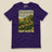 It's Just Over the Brow T-Shirt in Team Purple, laid flat, front view