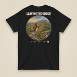 Leaving The Group Double Sided T-Shirt in Black, back view