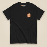 Leaving The Group Double Sided T-Shirt in Black, front view