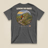 Leaving The Group Double Sided T-Shirt in Dark Heather, back view
