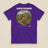 Leaving The Group Double Sided T-Shirt in Purple, back view