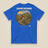 Leaving The Group Double Sided T-Shirt in Royal, back view