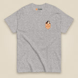 Leaving The Group Double Sided T-Shirt in Sport Grey, front view