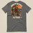 Mind The Old Sweat Men's T-Shirt in Charcoal, laid flat, back view