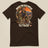 Mind The Old Sweat Men's T-Shirt in Dark Chocolate, laid flat, back view