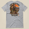 Mind The Old Sweat Men's T-Shirt in Sport Grey, laid flat, back view