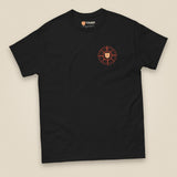 Not All Who Wander Double Sided Unisex T-Shirt in Black, front view