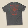 Not All Who Wander Double Sided Unisex T-Shirt in Dark Heather, back view