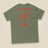 Not All Who Wander Double Sided Unisex T-Shirt in Military Green, back view
