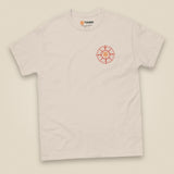 Not All Who Wander Double Sided Unisex T-Shirt in Natural, front view