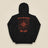 Not All Who Wander Heavy Blend Back Print Hoodie in Black, back view