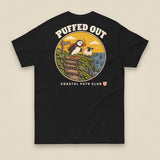Puffed Out Double Sided T-Shirt in Black, back view