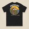 Puffed Out Double Sided T-Shirt in Black, back view
