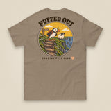 Puffed Out Double Sided T-Shirt in Brown Savana, back view