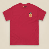 Puffed Out Double Sided T-Shirt in Cardinal, front view