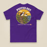 Puffed Out Double Sided T-Shirt in Purple, back view
