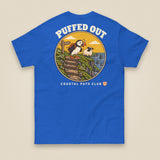 Puffed Out Double Sided T-Shirt in Royal, back view