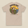 Puffed Out Double Sided T-Shirt in Sand, back view