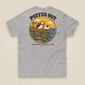 Puffed Out Double Sided T-Shirt in Sport Grey, back view