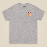 Puffed Out Double Sided T-Shirt in Sport Grey, front view