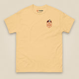 Puffed Out Double Sided T-Shirt in Yellow Haze, front view