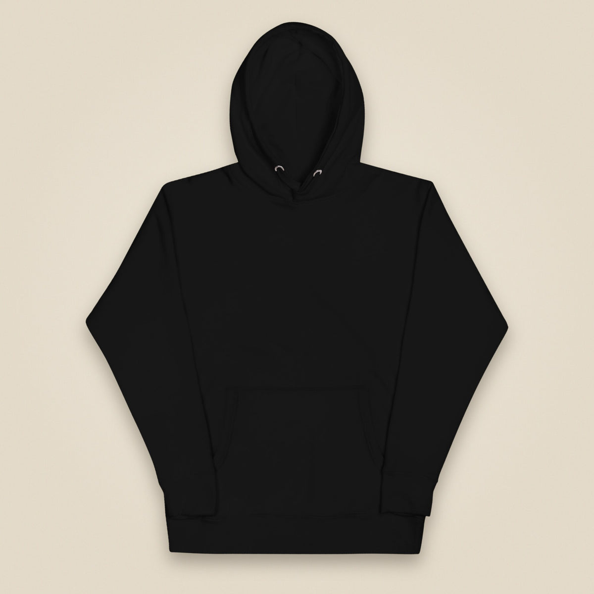 Sloth Hiking Club: Hilltop Hoodie in Black, plain front view