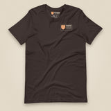 Summit Log 20 Peak Bagging Premium Double Sided T-Shirt in Brown, front view