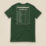 Summit Log 20 Peak Bagging Premium Double Sided T-Shirt in Forest, back view
