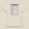Summit Log 20 Peak Bagging Premium Double Sided T-Shirt in Heather Dust, back view