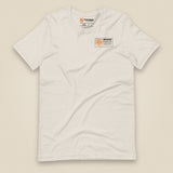 Summit Log 20 Peak Bagging Premium Double Sided T-Shirt in Heather Dust, front view