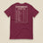 Summit Log 20 Peak Bagging Premium Double Sided T-Shirt in Maroon, back view
