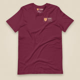 Summit Log 20 Peak Bagging Premium Double Sided T-Shirt in Maroon, front view