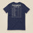 Summit Log 20 Peak Bagging Premium Double Sided T-Shirt in Navy, back view