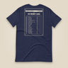 Summit Log 20 Peak Bagging Premium Double Sided T-Shirt in Navy, back view