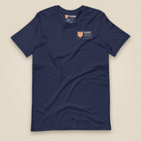 Summit Log 20 Peak Bagging Premium Double Sided T-Shirt in Navy, front view