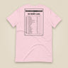 Summit Log 20 Peak Bagging Premium Double Sided T-Shirt in Soft Pink, back view