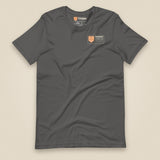 Summit Logbook 10 UK Peaks Premium Double Sided T-Shirt in Asphalt, front view