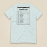 Summit Logbook 10 UK Peaks Premium Double Sided T-Shirt in Heather Prism Ice Blue, back view
