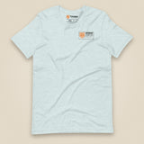 Summit Logbook 10 UK Peaks Premium Double Sided T-Shirt in Heather Prism Ice Blue, front view