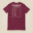 Summit Logbook 10 UK Peaks Premium Double Sided T-Shirt in Maroon, back view