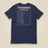 Summit Logbook 10 UK Peaks Premium Double Sided T-Shirt in Navy, back view