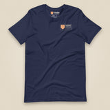Summit Logbook 10 UK Peaks Premium Double Sided T-Shirt in Navy, front view