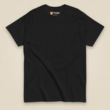 Tactybara Back Print T-Shirt in Black, front view