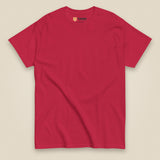 Tactybara Back Print T-Shirt in Cardinal, front view