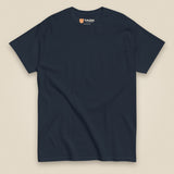 Tactybara Back Print T-Shirt in Navy, front view