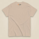 Tactybara Back Print T-Shirt in Sand, front view