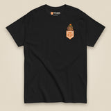 Tactybara Premium Double Sided T-Shirt in Black, front view